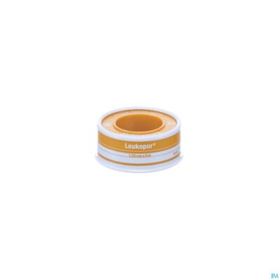 Leukopor deksel kleefpleist. 1,25cmx5,0m 1 0247100-3