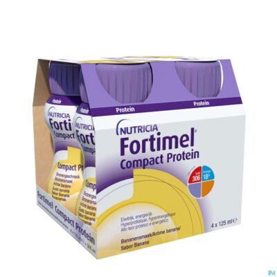 Fortimel compact protein banaan flesjes 4x125 ml-2