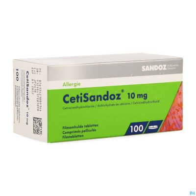 Cetirizine sandoz comp 100 x 10mg-3