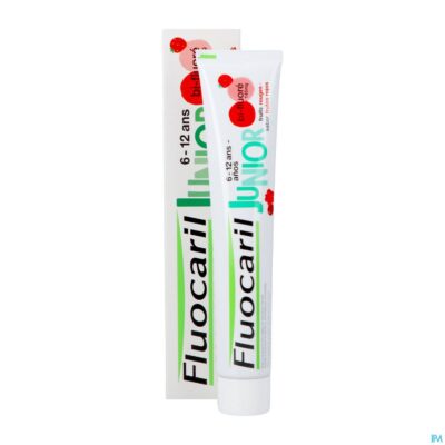 Fluocaril tandpasta junior rood fruit 75ml nf-4