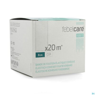 Febelcare haft elas. cohesief fixatieverb. 8cmx20m