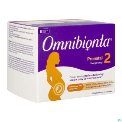 Omnibionta pronatal 2 zwanger 8wek tabl 56+caps 56