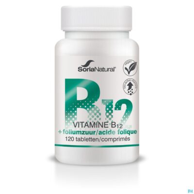 Soria vitamine b12+foliumzuur 250mg tabl 120
