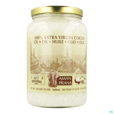 Amanprana extra virgin cocos olie 1600ml