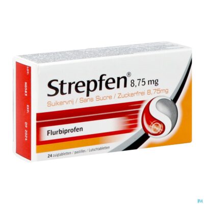 Strepfen 8,75mg z/suiker zuigtabl 24
