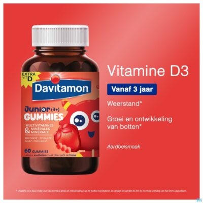 Davitamon junior gummies aardbei 60-2