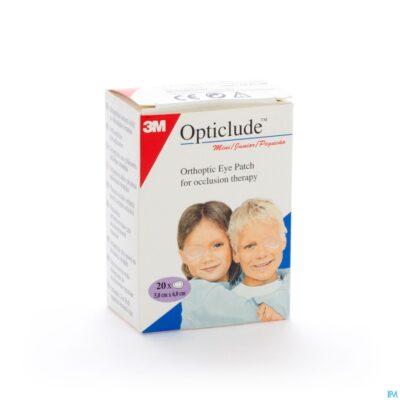 Opticlude 3m junior oogkompres 63mmx48mm 20 1537