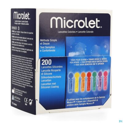 Bayer microlet lancetten ster gekleurd 200-2