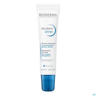 Bioderma atoderm lipbalsem herstellend tube 15ml