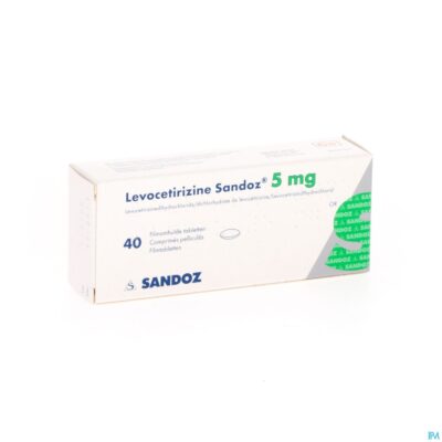 Levocetirizine sandoz 5mg comp enrob. 40 x 5mg-2