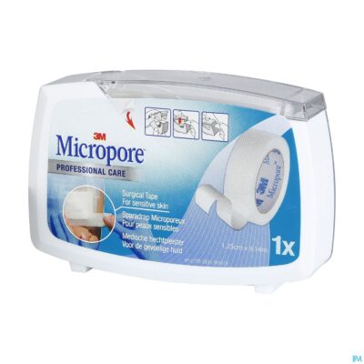 Micropore 3m 12,5mmx9,1m nieuwe dispenser 1530p-0d-2