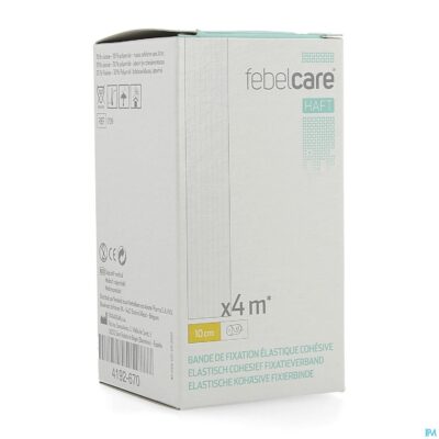 Febelcare haft elas. cohesief fixatieverb. 10cmx4m