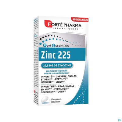 Zink 225 forte pharma tabl 60