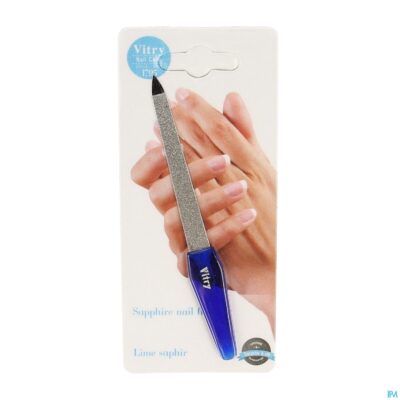 Nagelvijl inox medium blauw 13cm-2
