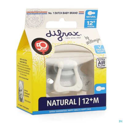 Difrax fopspeen natural 12m+-7