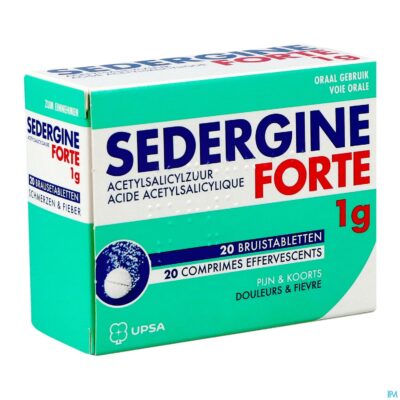 Sedergine forte 1g bruistabletten 20