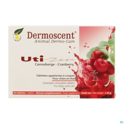 Dermoscent uti-zen hond kat tabl 30-2