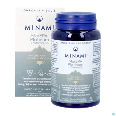Minami morepa platinum + vit d3 caps 60-3