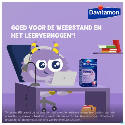 Davitamon teens aardbei comp 60-7