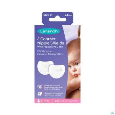 Lansinoh tepelhoedjes t2 2 + beschermdoos