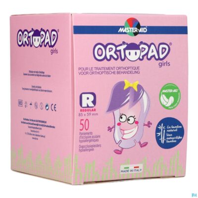 Ortopad regular for girls oogpleister 50 73224
