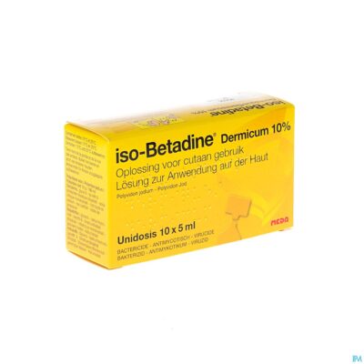 Iso betadine derm 10% unidose fl 10x5ml-2