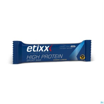 Etixx high protein bar cookie & cream 12x55g-2