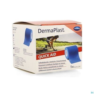 Dp quickaid 6cm x 2m,blauw 1 p/s-2