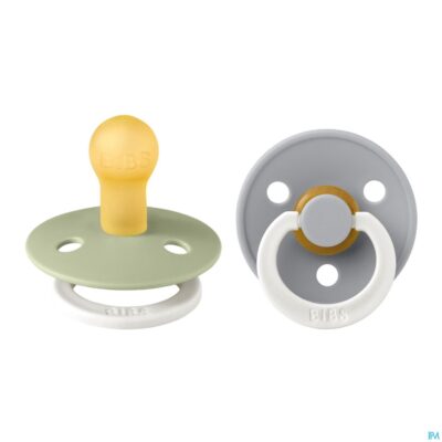 Bibs 1 fopspeen duo glowindark sage/cloud 2-3