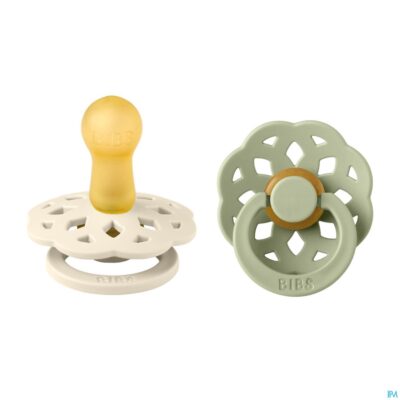 Bibs 2 fopspeen boheme duo sage/ivory 2-2