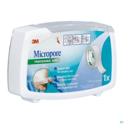 Micropore 3m 12,5mmx9,1m nieuwe dispenser 1530p-0d
