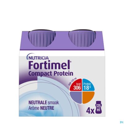 Fortimel compact protein neutraal flesjes 4x125 ml