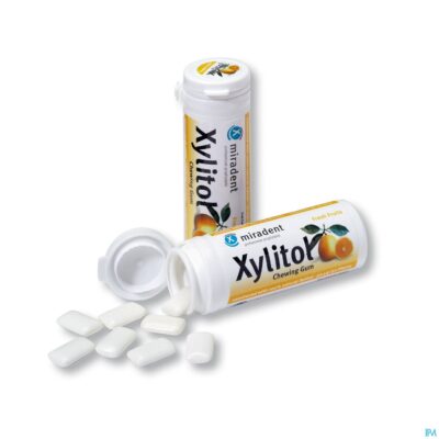 Miradent kauwgom xylitol fruit z/suiker 30-2