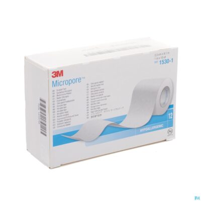Micropore 3m hechtpleister 25mmx9,14m rol 12 1530-4