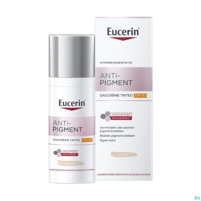 Eucerin a/pigment dagcreme tinted ip30 light 50ml