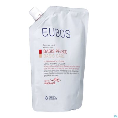 Eubos zeep vloeibaar roze refill 400ml