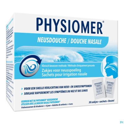 Physiomer zeezout neusdouche zakjes 30