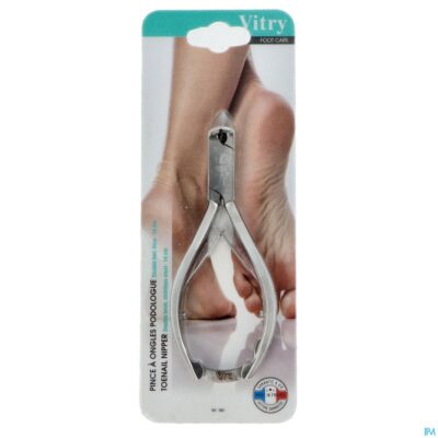 Nageltang dubbele bek 14cm inox