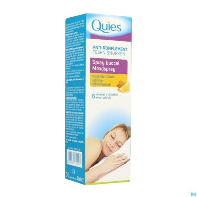 Quies a/snurk honing-citroen mondspray 70ml