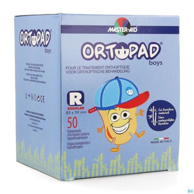 Ortopad regular for boys oogpleister 50 73324