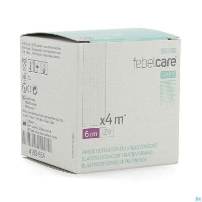Febelcare haft elas. cohesief fixatieverb. 6cmx4m