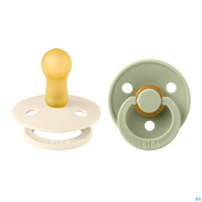 Bibs 2 fopspeen duo sage ivory-2