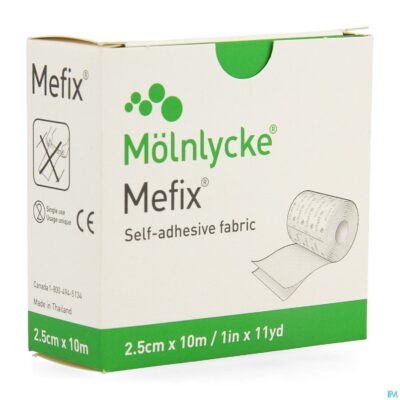 Mefix zelfklevende fixatie 2,5cmx10,0m 1 310250