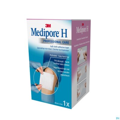 Medipore h 3m perforated 10cmx5m rol 1 2864p-s