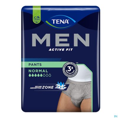 Tena men active fit pants norm.grijs l/xl10 772802
