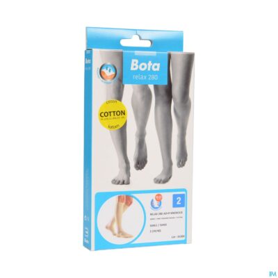 Bota relax 280 katoen korte kous zand n2