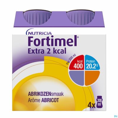 Fortimel extra 2kcal abrikoos 4x200ml