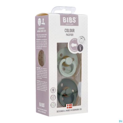 Bibs 1 fopspeen duo sage hunter green