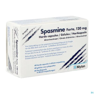 Spasmine forte caps 40 x 120mg