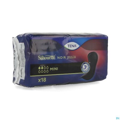 Tena silhouette mini noir pad 18